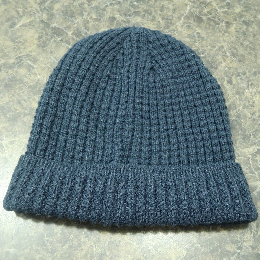 Knitted Blue Men's Beanie
